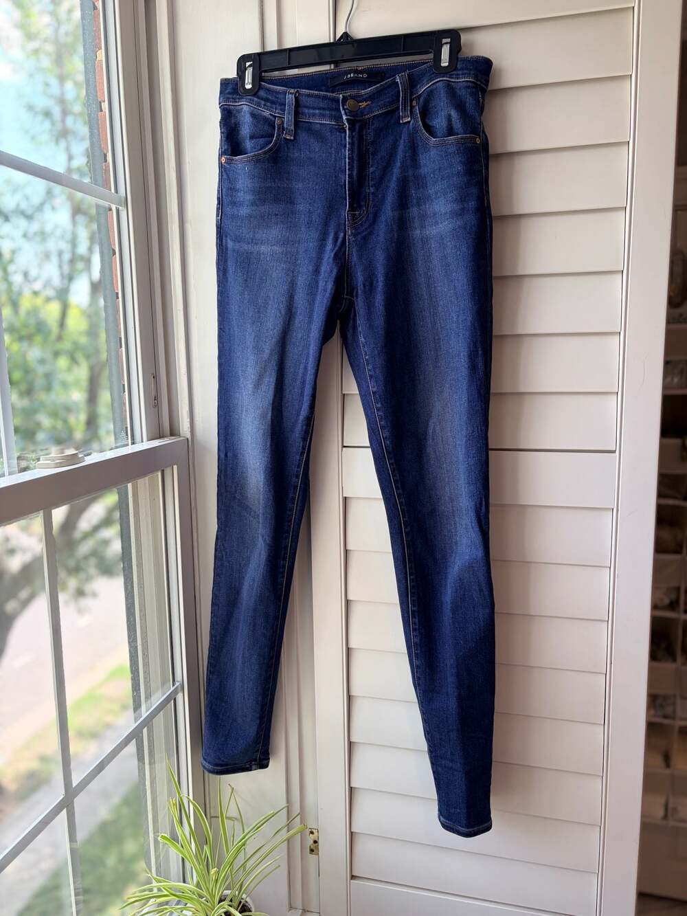 JBrand Dark Blue Maria Skinny Jeans Fall Capsule Minimalist Chic Boot Season